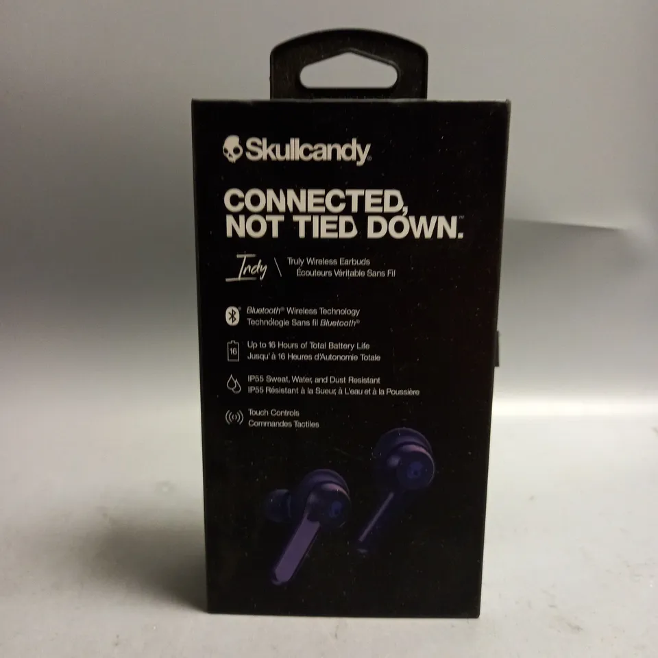 BOXED SKULLCANDY INDY TRULY WIRELESS EARBUDS IN NAVY