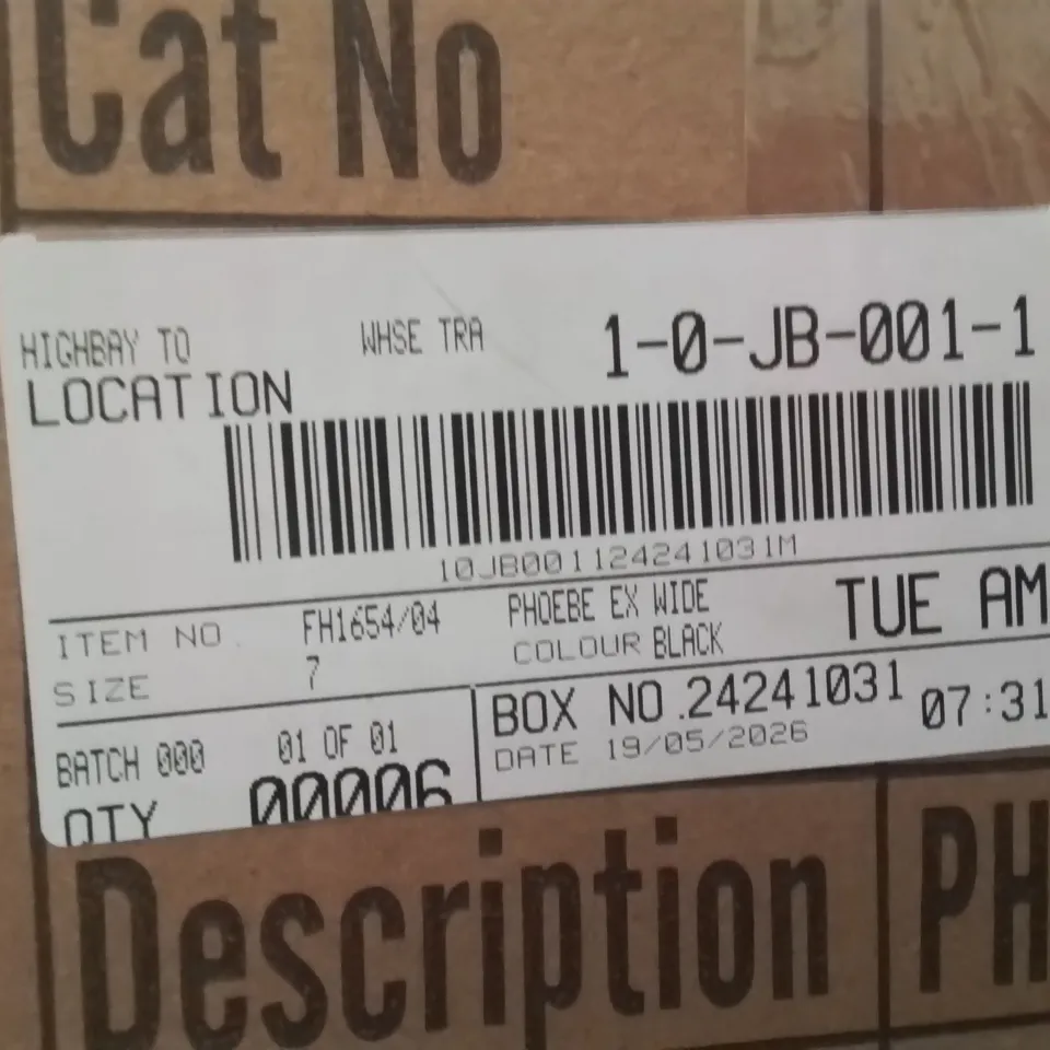 BOXED BRAND NEW APPROXIMATELY 6 SIMPLY BE PHEOBE WIDE SHOES BLACK SIZE 7