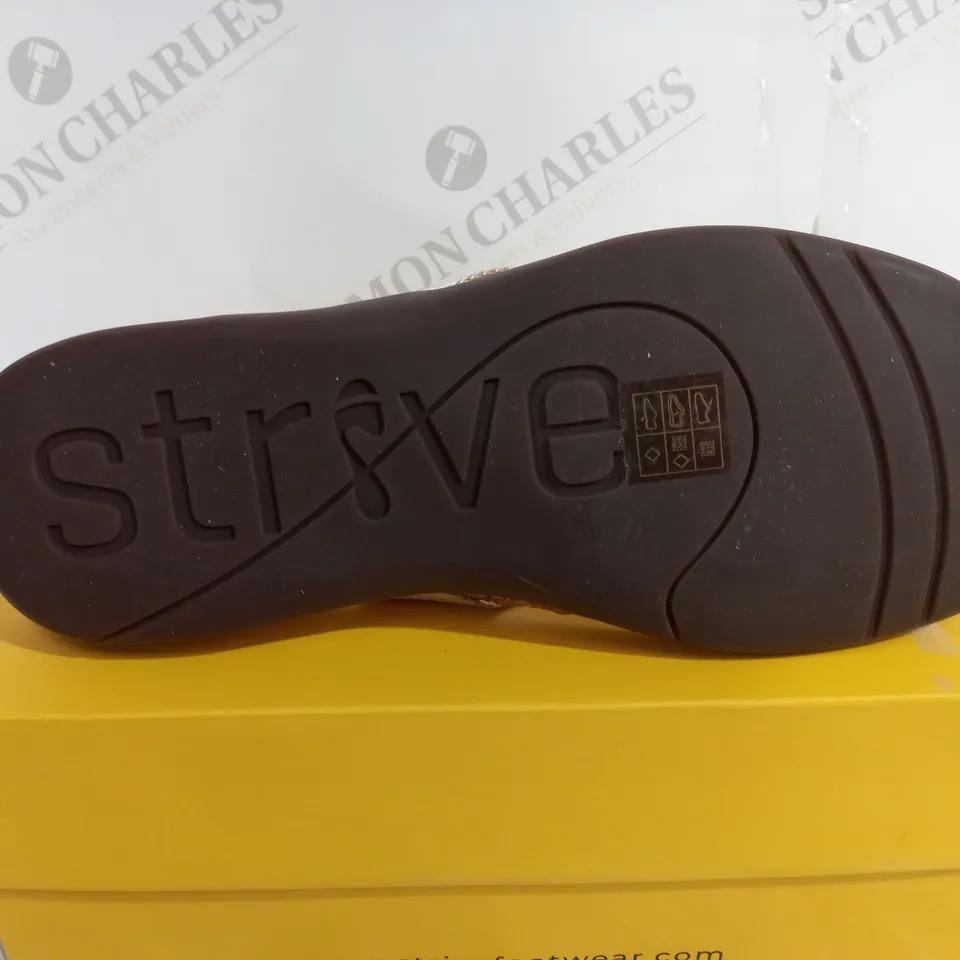 STRIVE TAN PLATFORM SANDAL - SIZE 7