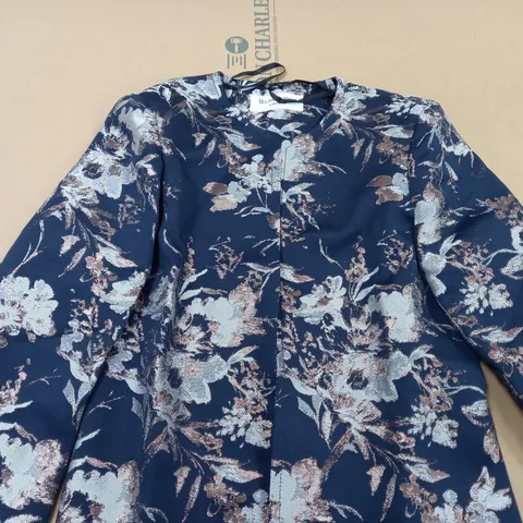HELENE BERMAN JACKET NAVY/MULTI SIZE 8