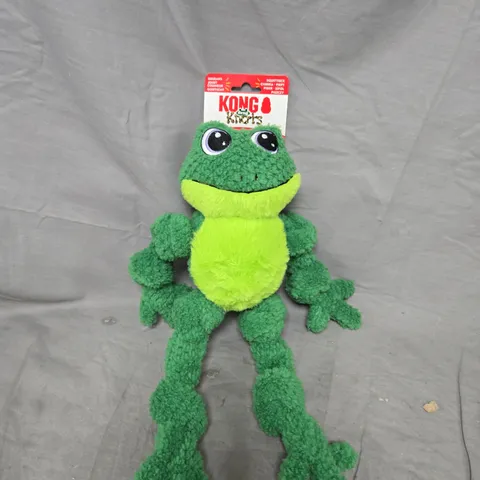 KONG KNOTS PLUSH FROG DOG TOY