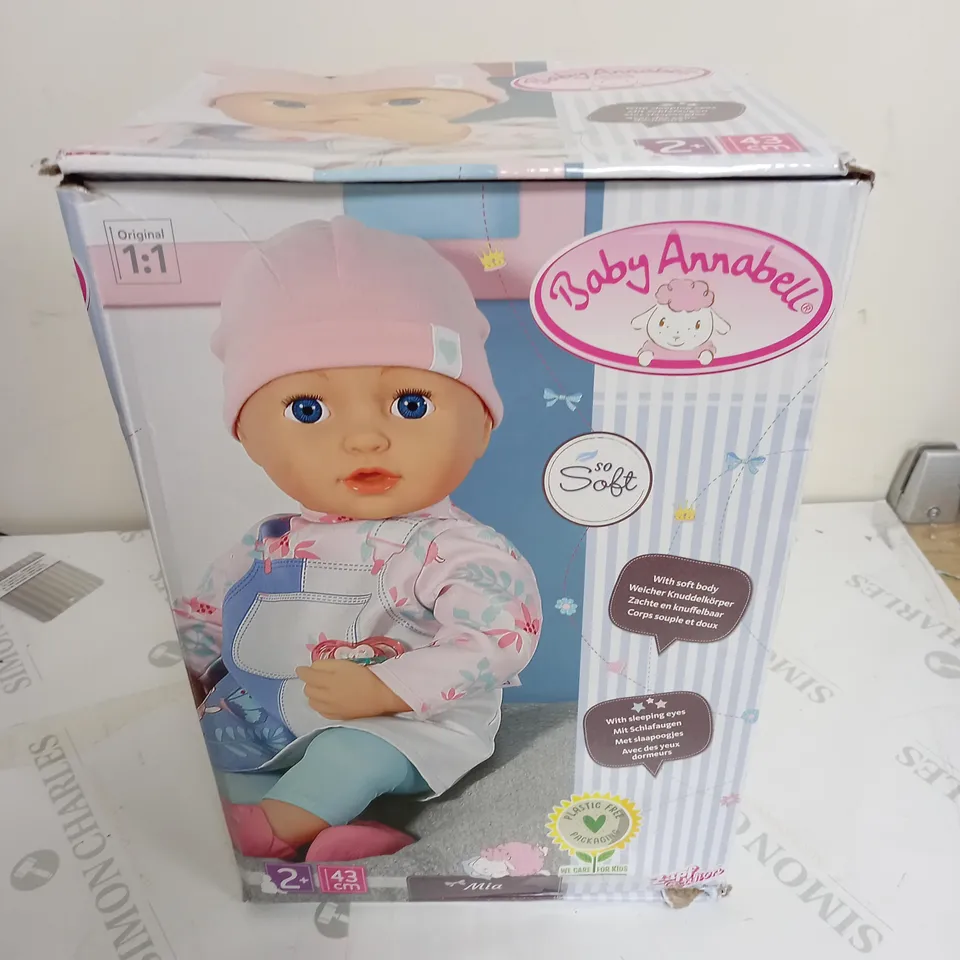 BABY ANNABELL MIA BABY DOLL RRP £42.99