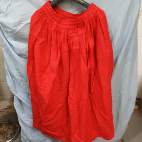 KEMI TELFORD  RED WOMEN'S DRESS WITH RUCHED NECKLINE 