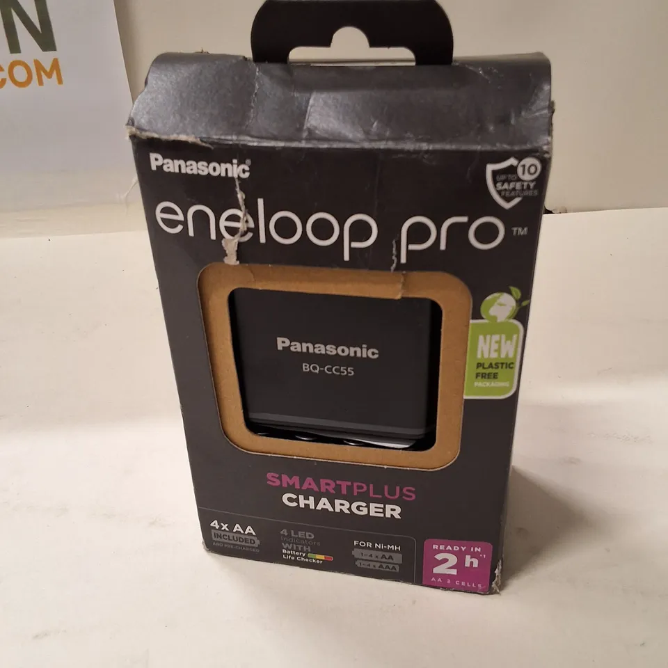 Panasonic Eneloop Pro SmartPlus Charger BQ-CC55 – 4x AA Included