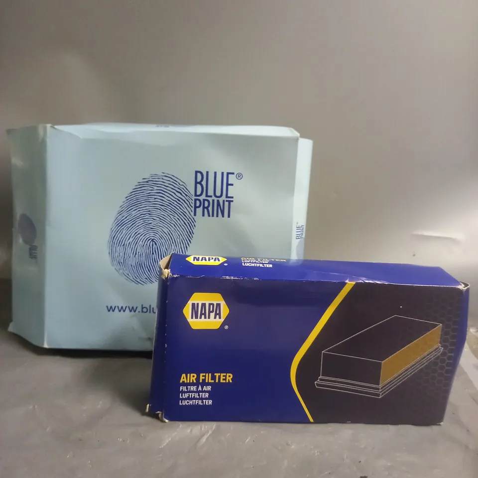SET OF 2 AIR FILTERS - NAPA - BLUE PRINT 