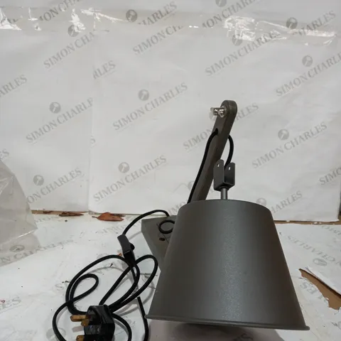 DESIGNER GREY DESK LAMP