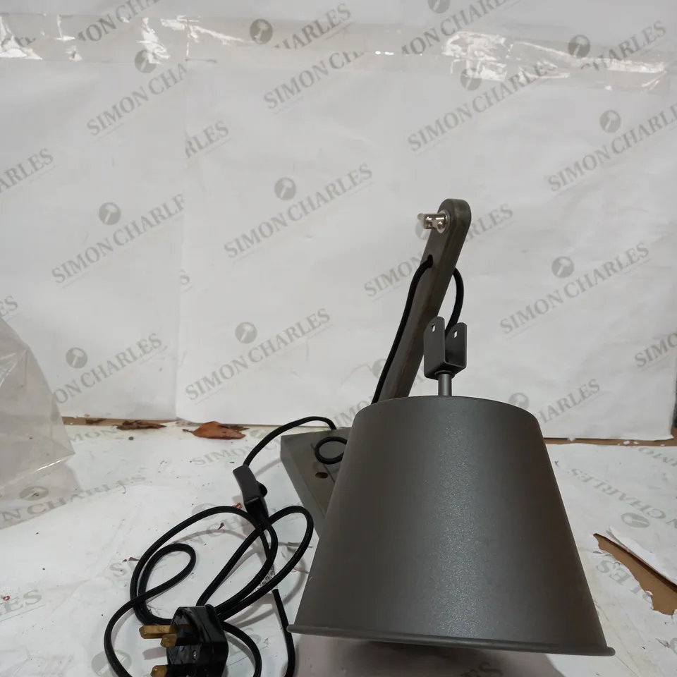 DESIGNER GREY DESK LAMP