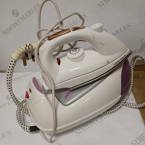 MORPHY RICHARDS JET STEAM GENERATOR IRON PINK/WHITE