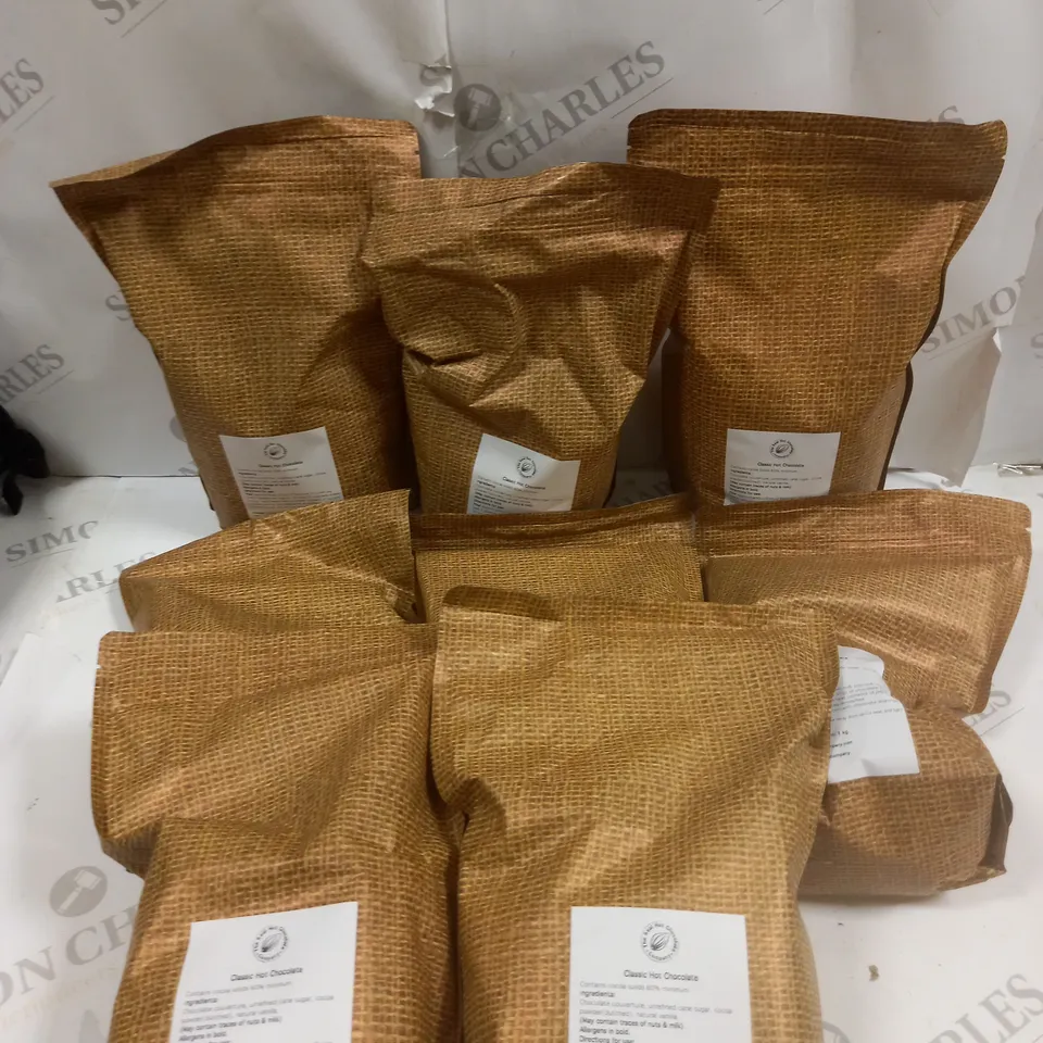 APPROXIMATELY 8 THE REAL HOT CHOCOLATE CLASSIC HOT CHOCOLATE POWDER - 8 X 1KG