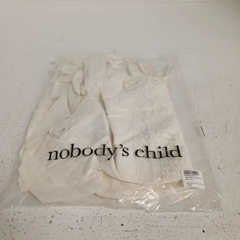NOBODY'S CHILD ELSA TOP β WOMEN'S WHITE TOP, UK 18