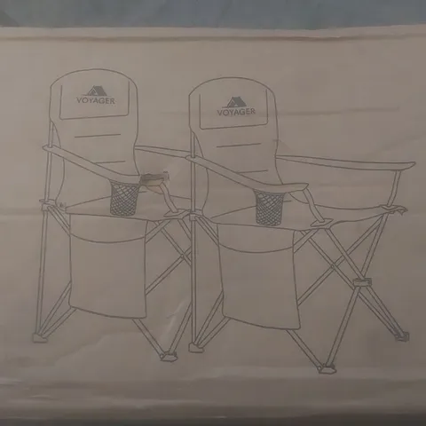 BOXED SET OF 2 VOYAGER CAMPING CHAIRS