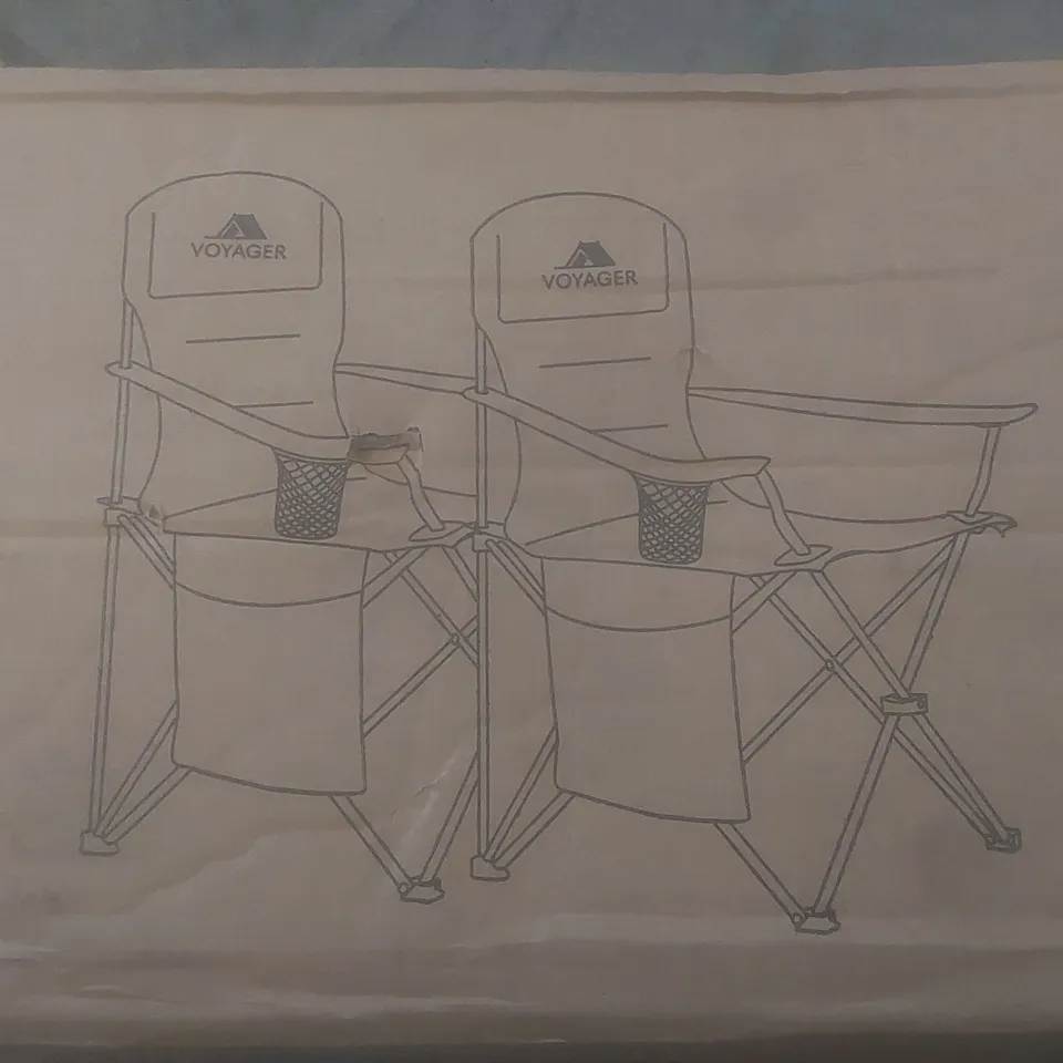 BOXED SET OF 2 VOYAGER CAMPING CHAIRS