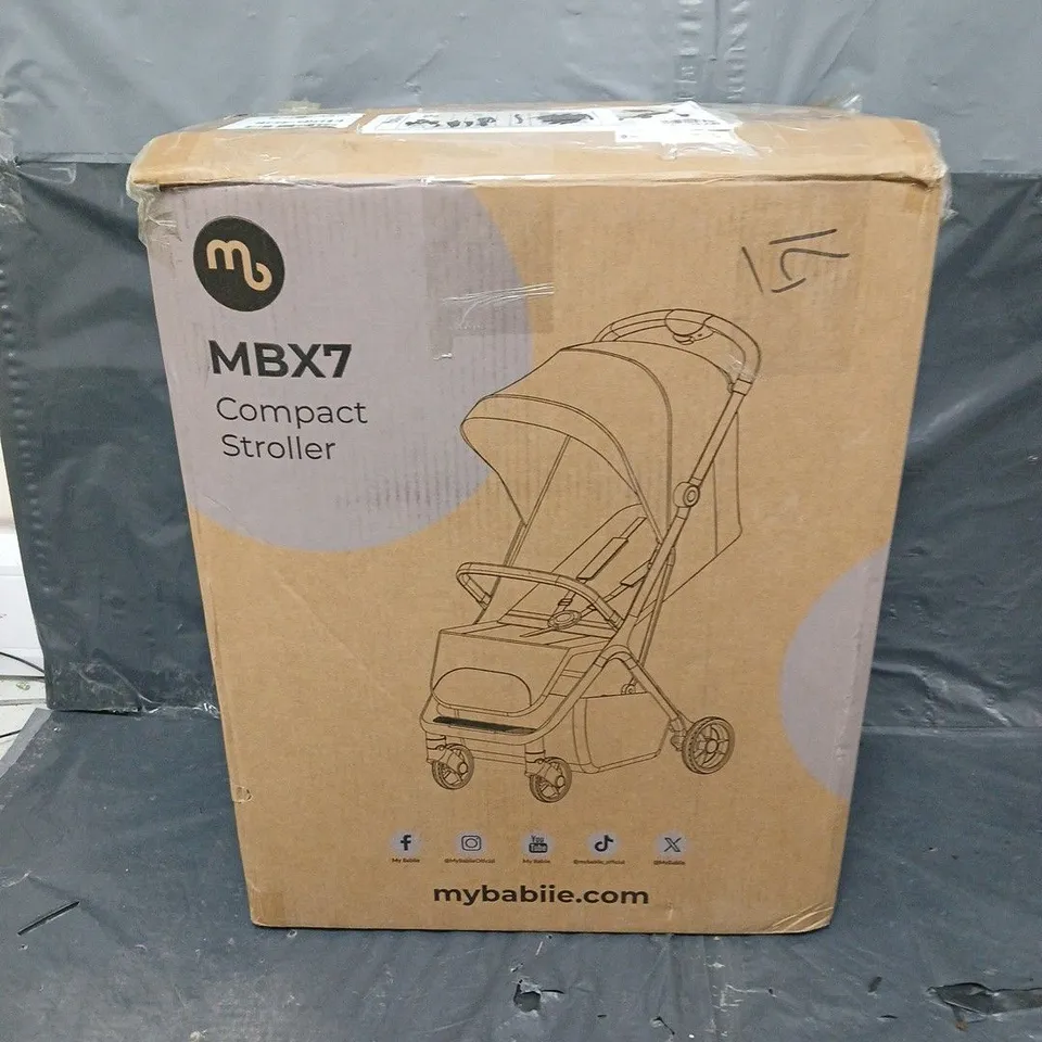 MY BABIIE MBX7 IVORY COMPACT STROLLER