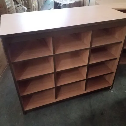 12 CUBE STORAGE UNIT WITH BROWN EDGING 1024×485×842MM 