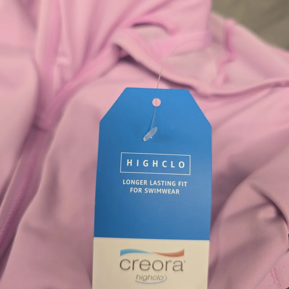 CREORA LANDS' END PINK SWIMSUIT TOP - CHLORINE RESISTANT, CREORA HIGHCLO, SIZE M