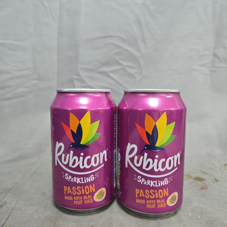 RUBICON SPARKLING PASSION FRUIT JUICE CANS – APPROX 18