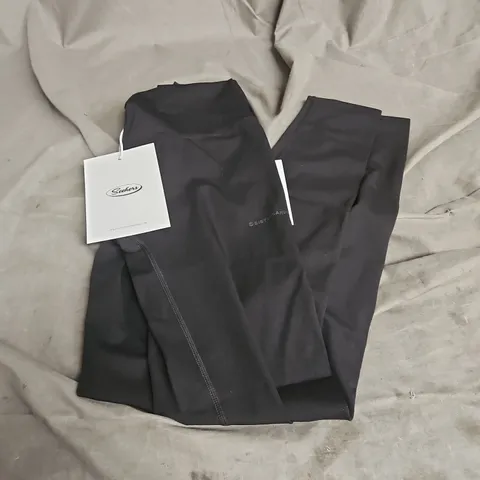 SISTERS & SEEKERS ACTIVE LEGGINGS IN JET BLACK SIZE S