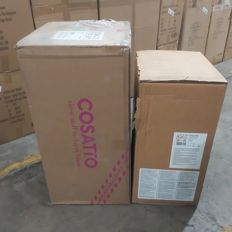 BOXED COSATTO WOW 2 TRAVEL SYSTEM STROLLER AND I-SIZE CAR SEAT - WHISPER // CT5578 & CT5729 (2 BOXES)