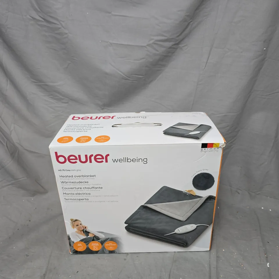 COZEE HOME LUXURY FAUX FUR HEATED THROW