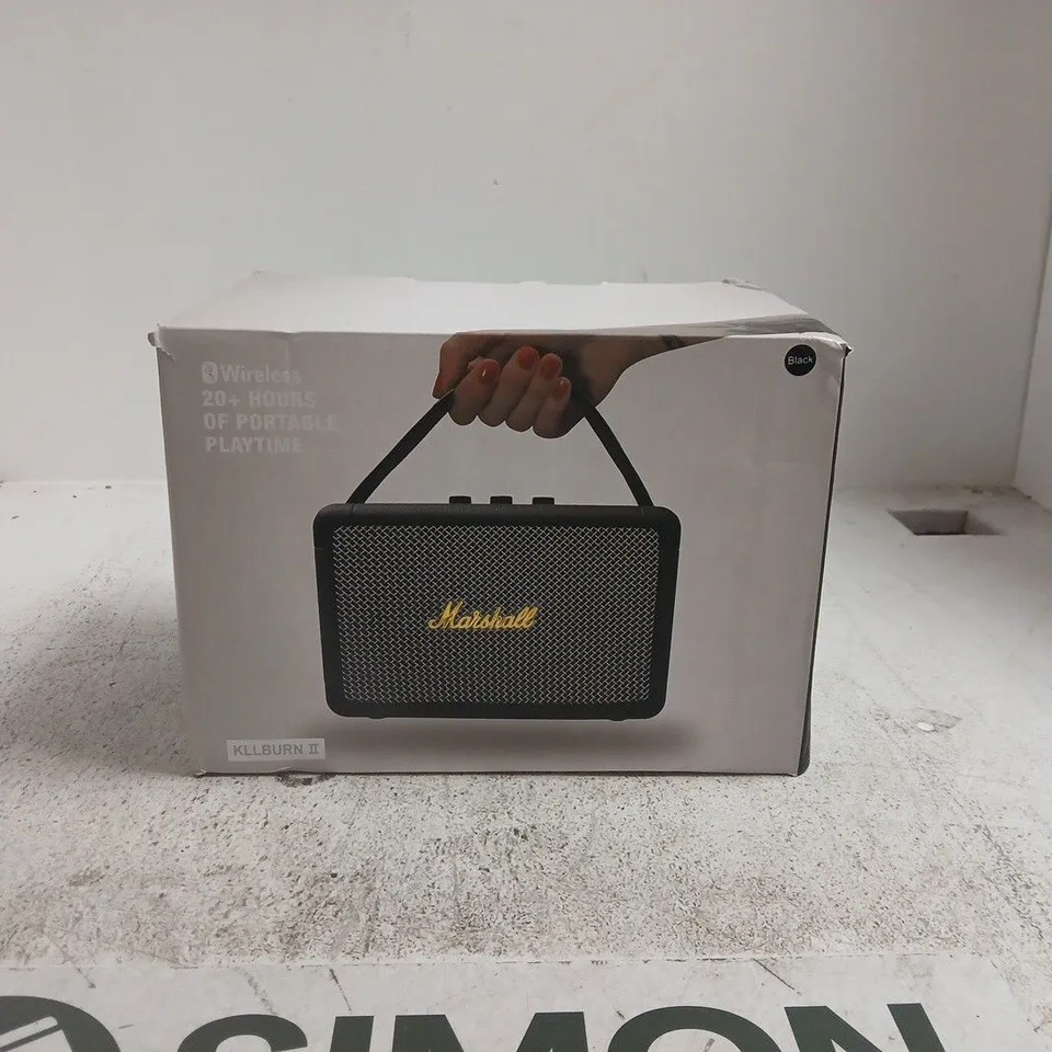 MARSHALL WIRELESS KILLBURN II BLACK PORTABLE SPEAKER