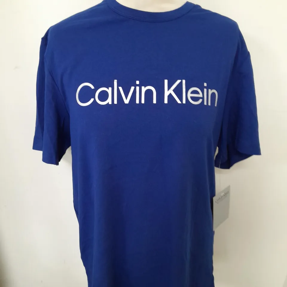 CALVIN KLEIN SLEEPWEAR BLUE T-SHIRT - M
