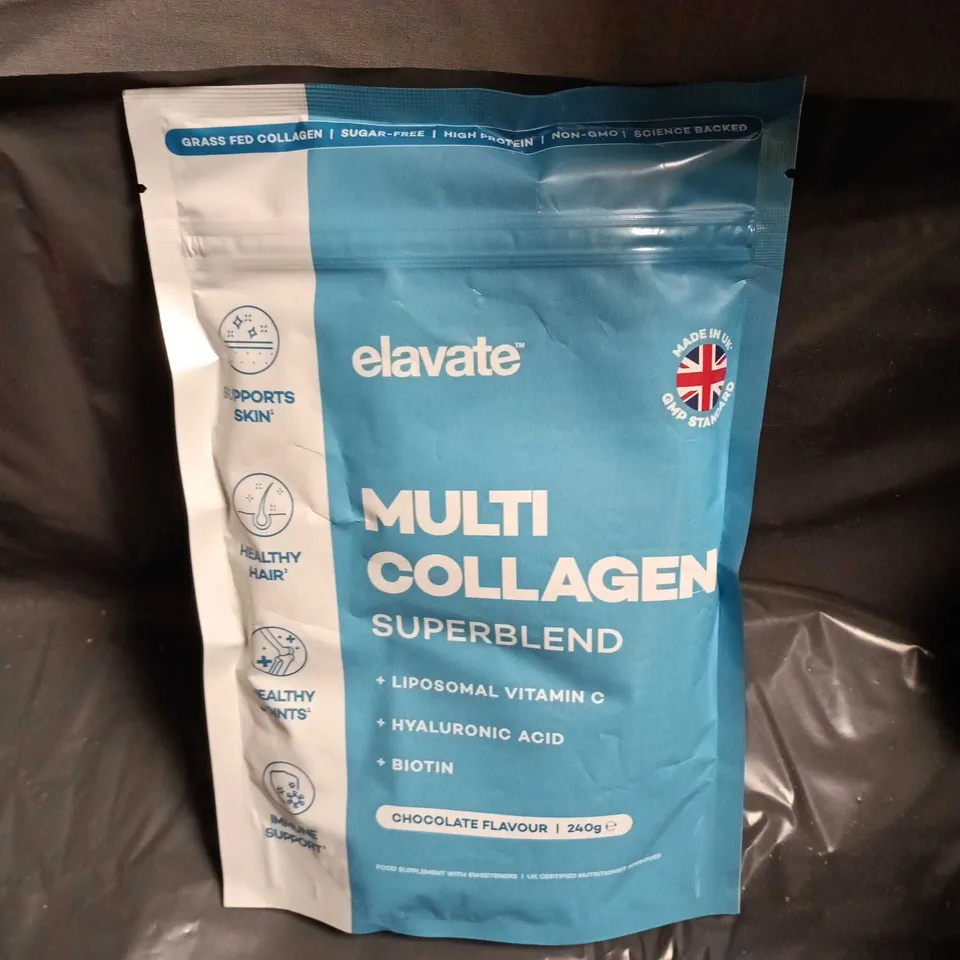 ELAVATE MULTI COLLAGEN SUPERBLEND – CHOCOLATE FLAVOUR, 240G