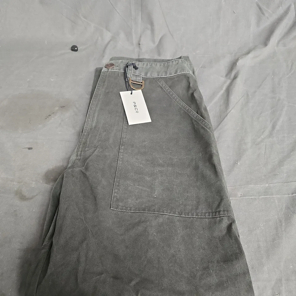 P&CO SURPLUS FATIGUE PANTS – OLIVE/KHAKI, SHORT, WAIST 30 (UK 30)