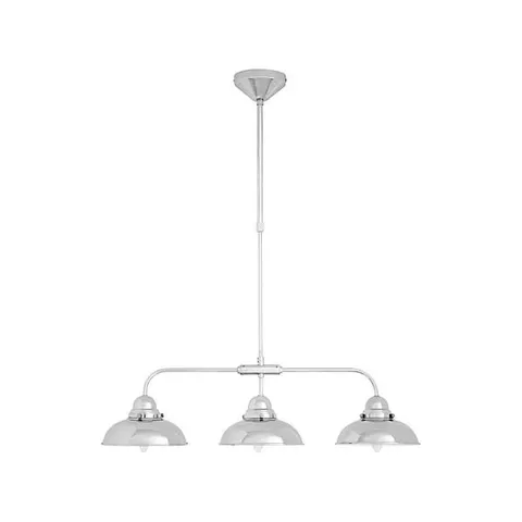 BOXED PREMIER HOUSEWARES JASPER 3 LIGHT CEILING PENDANT LIGHT SILVER CHROME