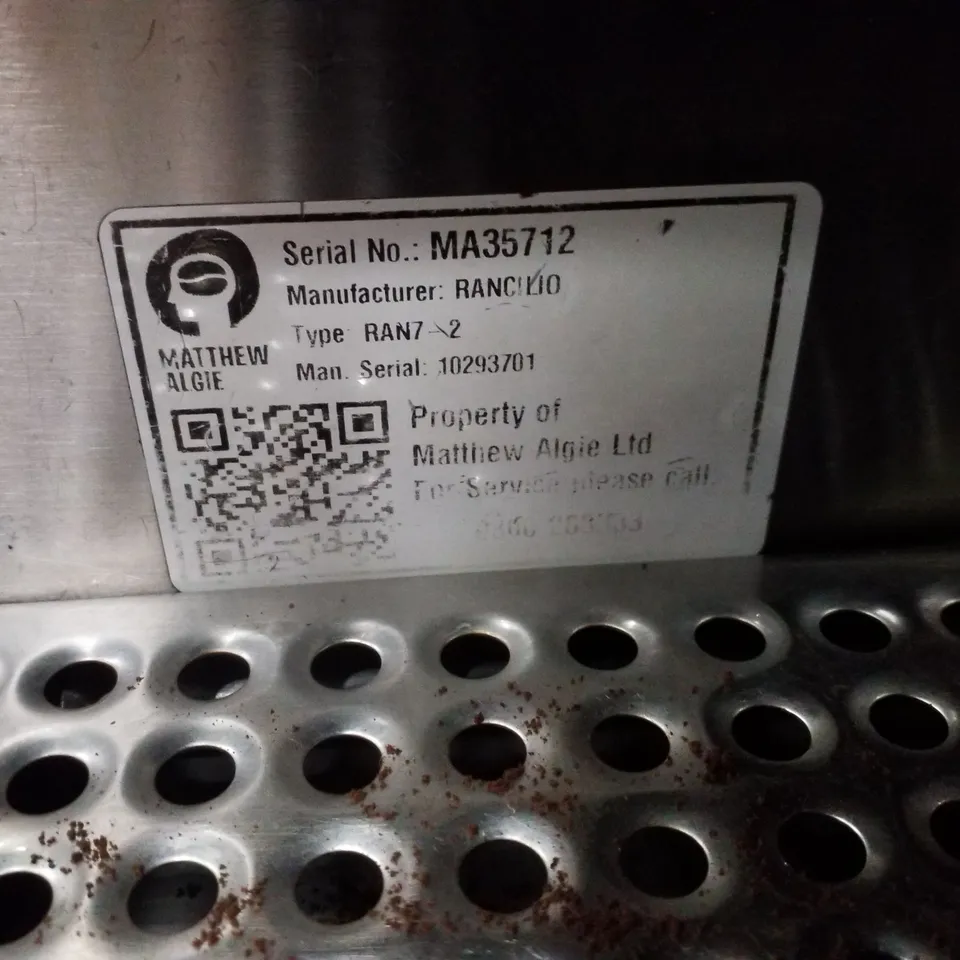 RANCILIO RAN7-2 COMMERCIAL 2 BARRISTA COFFEE MACHINE