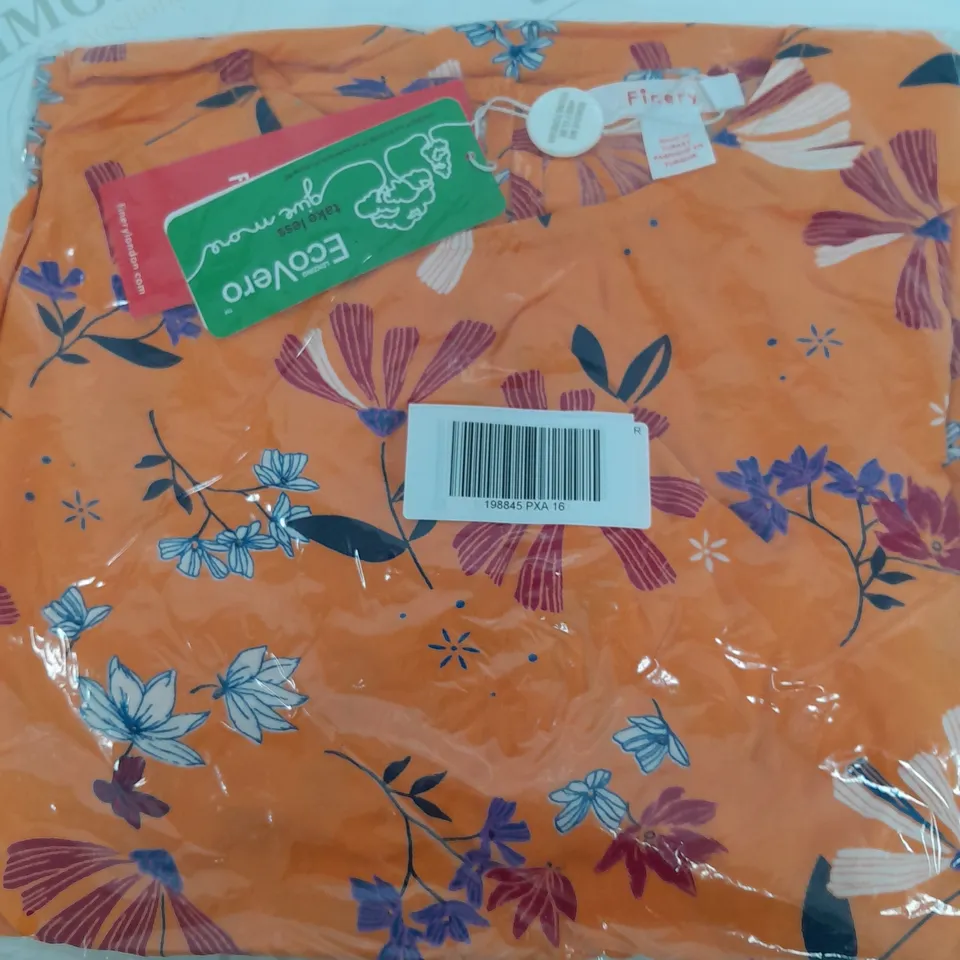 BOX OF APPROXIMATELY 15 DRESSES IN ORANGE - SIZE 16