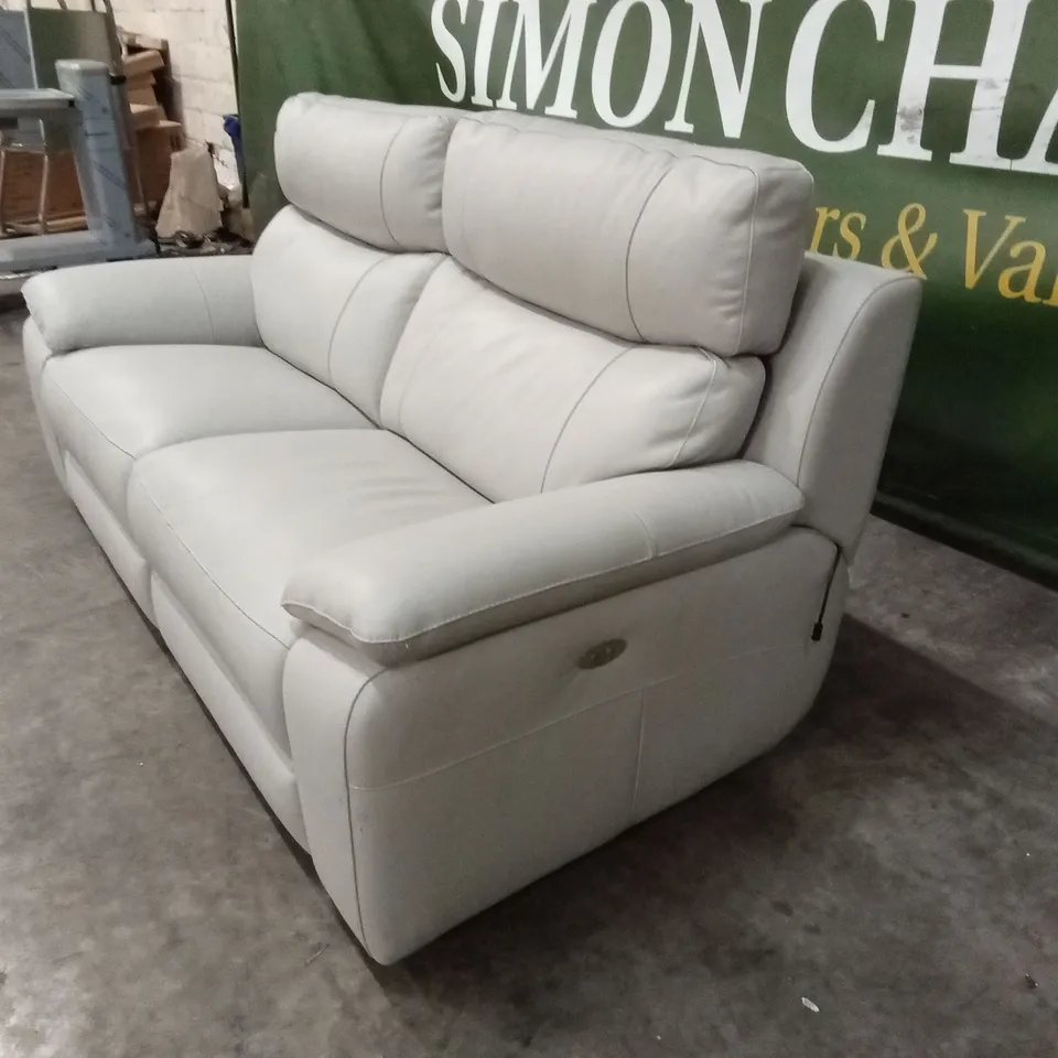 QUALITY DESIGNER ITALIAN MADE PATRIZIO 3 SEATER ELECTRIC RECLINER LEATHER SOFA