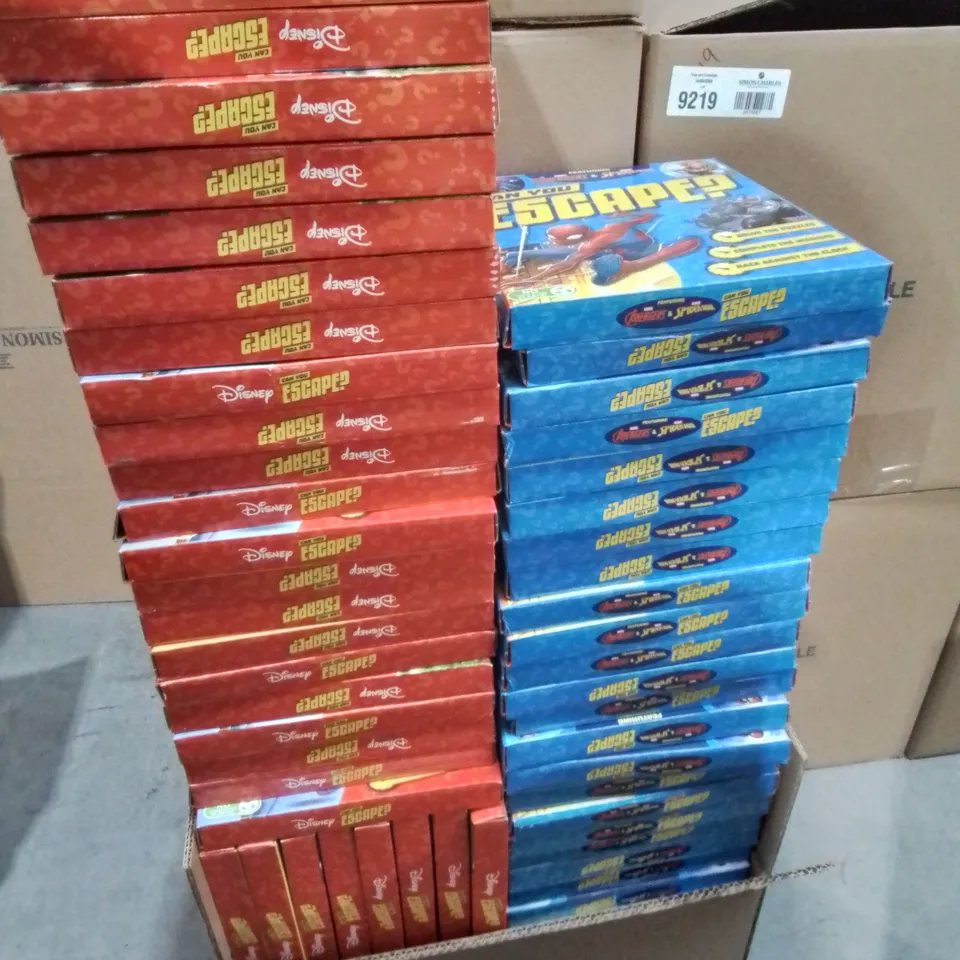 LARGE QUANTITY OF DISNEY AND MARVEL CAN YOU ESCAPE SETS