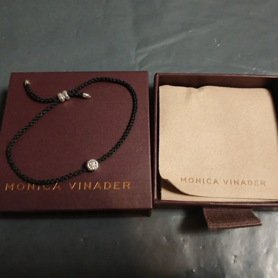 BOXED MONICA VINADER SOLITAIRE DIAMOND CORD BRACELET
