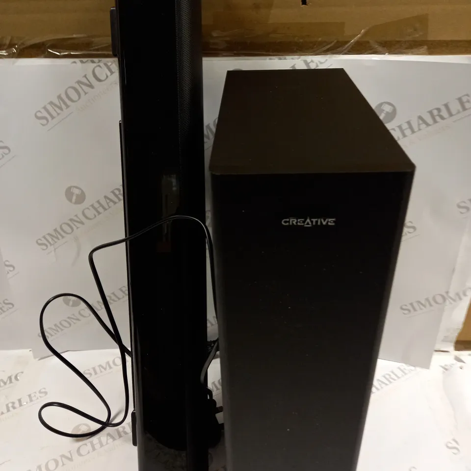 BOXED CREATIVE STAGE HIGH PERFORMANCE UNDER-MONITOR SOUNDBAR 