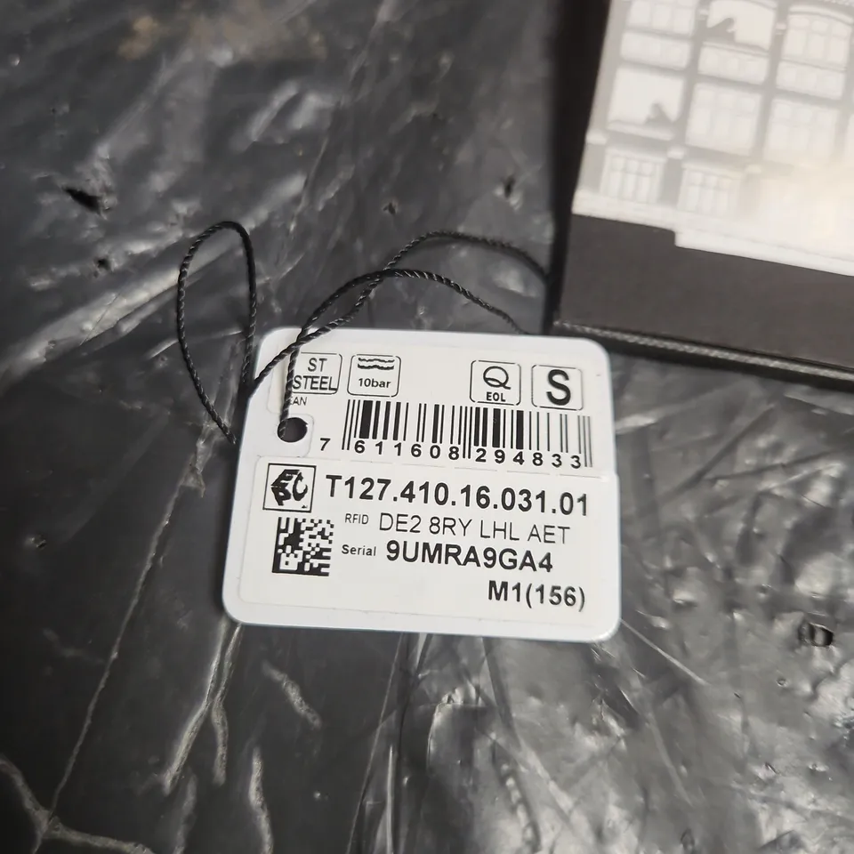 TISSOT GENTLEMAN WRISTWATCH – SILVER DIAL, BROWN LEATHER STRAP