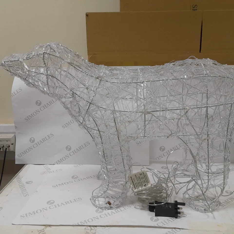 50CM POLAR BEAR-ICE WHITE LEDS
