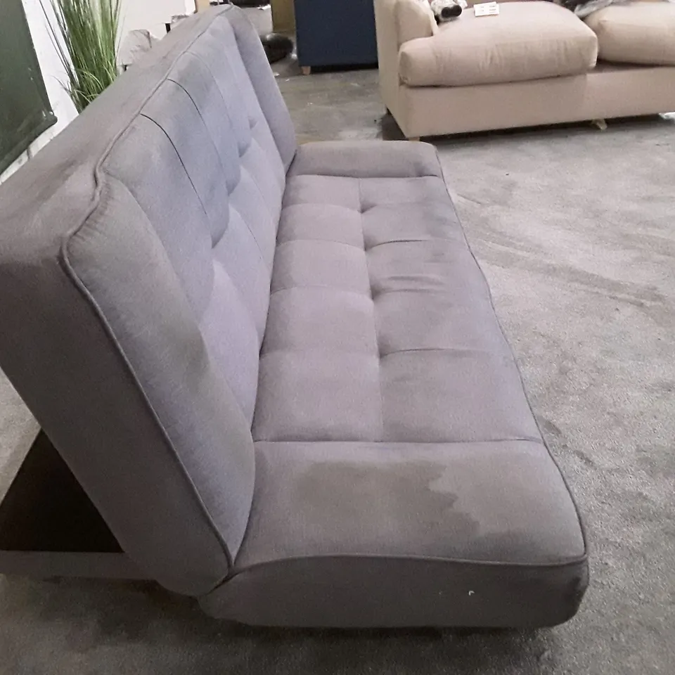 QUALITY DESIGNER SOFA BED - GREY FABRIC 