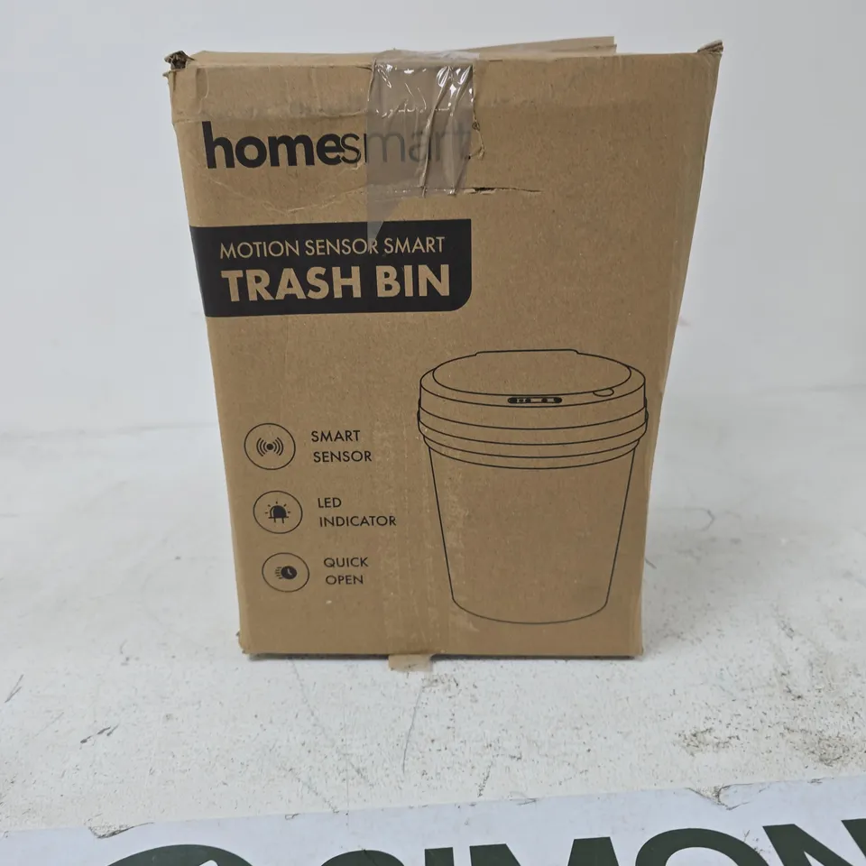 HOMESMART MOTION SENSOR TRASH BIN – BOXED