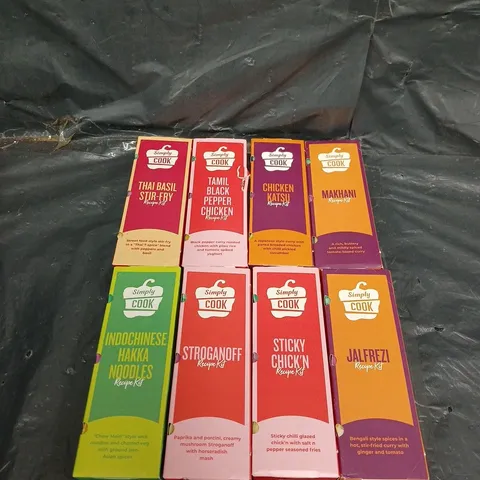 TOTE OF ASSORTED SIMPLY COOK RECIPE KITS 