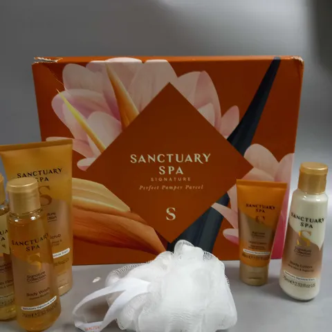 BOXED SANCTUARY SPA SIGNATURE PERFECT PAMPER PARCEL GIFT SET