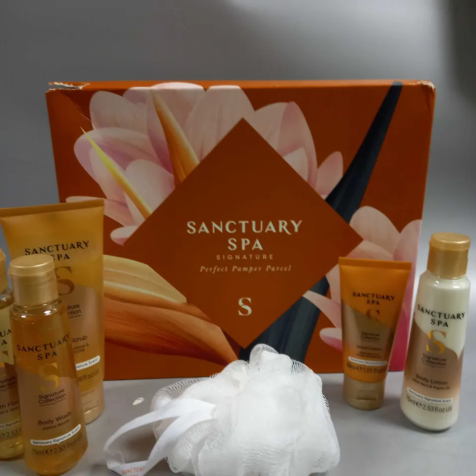 BOXED SANCTUARY SPA SIGNATURE PERFECT PAMPER PARCEL GIFT SET RRP £20