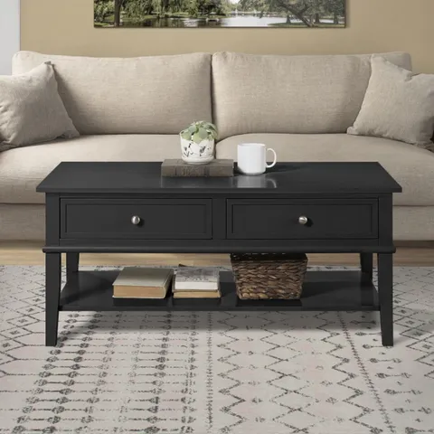 BOXED FRANKLIN COFFEE TABLE - BLACK