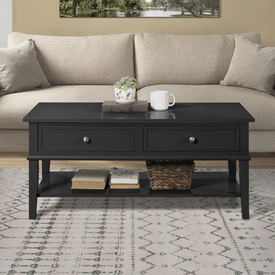 BOXED FRANKLIN COFFEE TABLE - BLACK