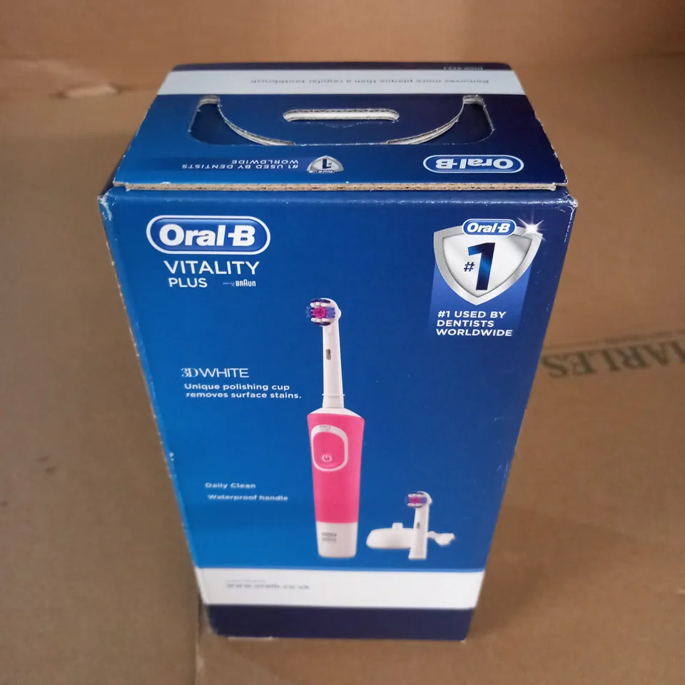 BOXED ORAL-B VITALITY PLUS 3D-WHITE ELECTRIC TOOTHBRUSH