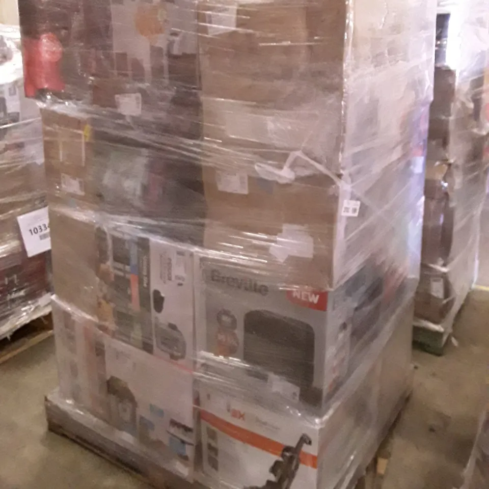 PALLET OF APPROXIMATELY 23 UNPROCESSED RAW RETURN HOUSEHOLD AND ELECTRICAL GOODS TO INCLUDE;