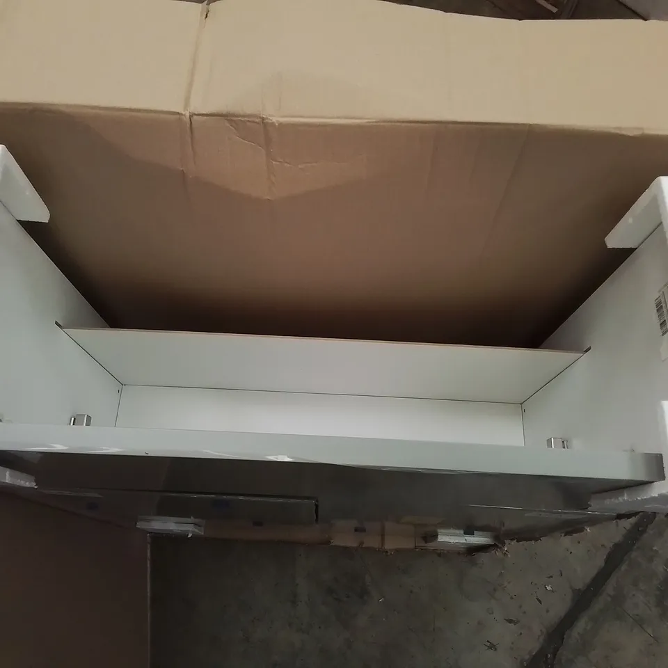 BOXED AS NEW VELDEAU LIANA SLIM 600MM FS VANITY UNIT IN MATT TRUFFLE - 631X246X836MM