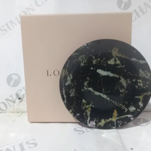 BOXED LOLA ROSE LONDON BLACK MOONSTONE DISH