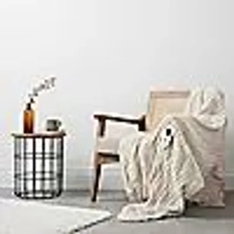 OUTLET COZEE HOME FAUX FUR HEATED THROW WITH 9 HEAT SETTINGS