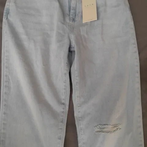 YAYA DENIM JEANS IN LIGHT BLUE SIZE 38