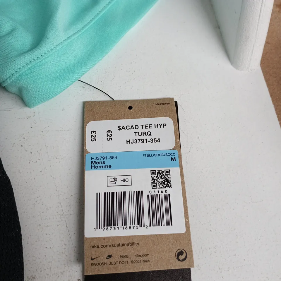 NIKE DRI‑FIT MEN'S T‑SHIRT – TURQUOISE (M)